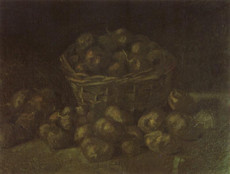 Vincent Van Gogh Still life with a Basket of Potatoes (nn04) Germany oil painting art